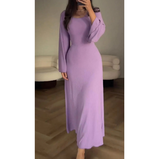 JO | Elegant ribbed maxi dress