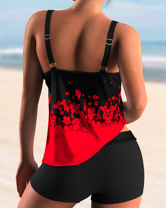 JO | Trendy tankini set with floral pattern