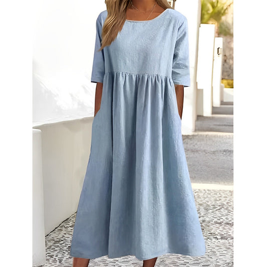 JO | Unicoloured midi dress