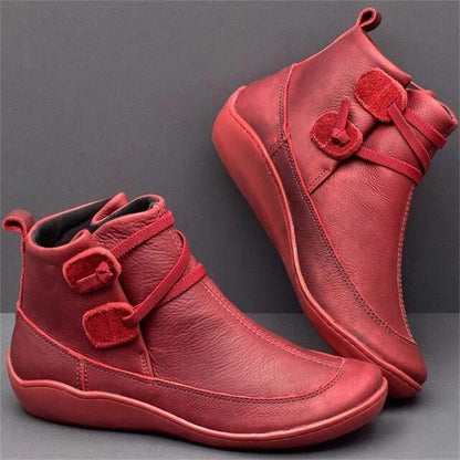 JO | Casual leather buckle boots