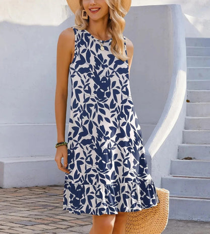 JO | Boho Print Shift Midi Dress